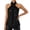 Black, variant on Womens Sparkling Camisole Top Elegant Sleeveless Tank Blouse Casual Party Wear Halter Neck Black L