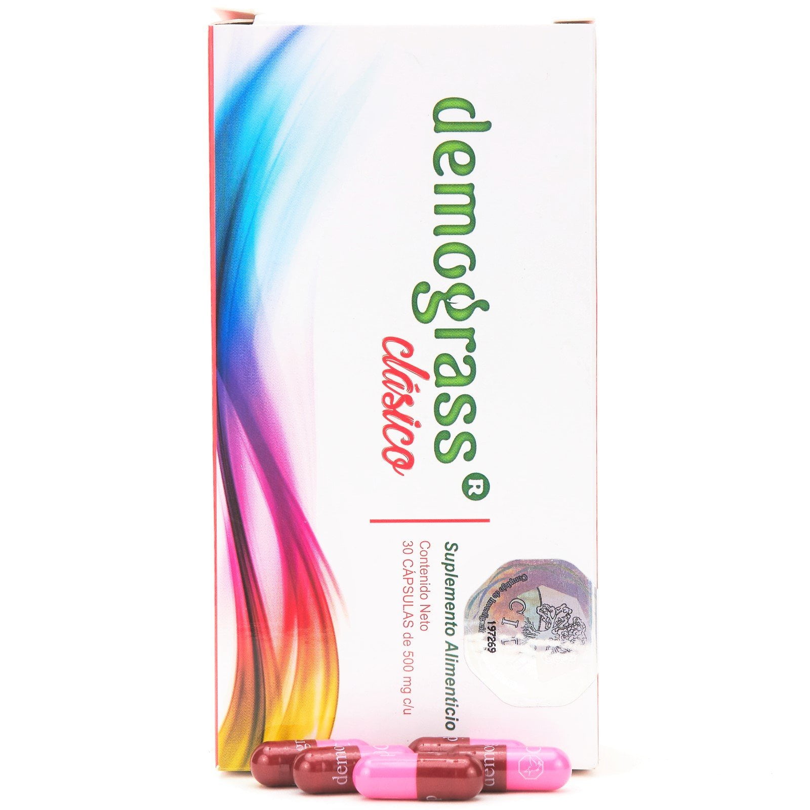 Demograss Clasico Classic Weight Loss Dietary Supplement Perdida de Peso Capsulas, 30 ct