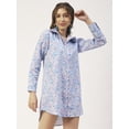 thumbnail image 5 of Moomaya Printed Womens Collared Long Shirt, Button Down Casual Summer Shirt Dress, 5 of 8