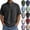 #01 Black, variant on Men's Henley Shirts Banded Stand Collar Short Sleeve Button Placket Relaxed Fit Golf Shirts Golf Tennis Sports Casual T Shirts ,XL,#01 White