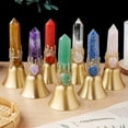 thumbnail image 4 of 6A Natural Crystal Pointed Magic Wishing Bell, Healing Crystal Bell with Gemstone for Positive Energy and Spiritual Practices, 4 of 6