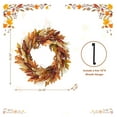 thumbnail image 4 of 24" D Fall Sorghum Wreath with Metal Hanger, Harvest Wreath for Front Door, Fall Door Wreaths for Indoor Outdoor Thanksgiving Harvest Holiday Decorations, 4 of 6