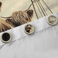 thumbnail image 4 of Castle Fairy Highland Cow Blackout Curtains Set of 2 (52x84 Each),Farm Window Curtains, 4 of 6