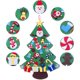 thumbnail image 5 of Yandls DiY Felt Christmas Tree Set with 24 ornaments, Kids Xmas Gifts, New Year Door Wall Hanging Decorations, 5 of 8