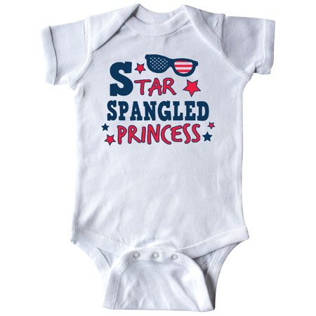

Inktastic Star Spangled Princess with Sunglasses and Stars Gift Baby Girl Bodysuit