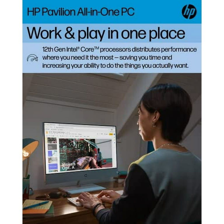 HP Pavilion 23.8 inch All-in-One Desktop PC, Intel Core i7-12700T  Processor, Intel UHD Graphics 770, 16 GB Memory RAM, 1 TB 7200RPM SATA Hard  Drive,