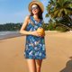 thumbnail image 3 of Fotbe Hawaiian Style Vestido de Verano sin Mangas para Mujer – Vestido Midi Línea A, Estilo Camiseta Floral, Vestido Playero Casual y Fluido, 3 of 7