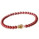 thumbnail image 1 of Pulsera de cinabrio genuino para mujer Estilo de mujer Pulsera de arena de oro púrpura con cuentas de calabaza y año de nacimiento del tigre para mujer, 1 of 2
