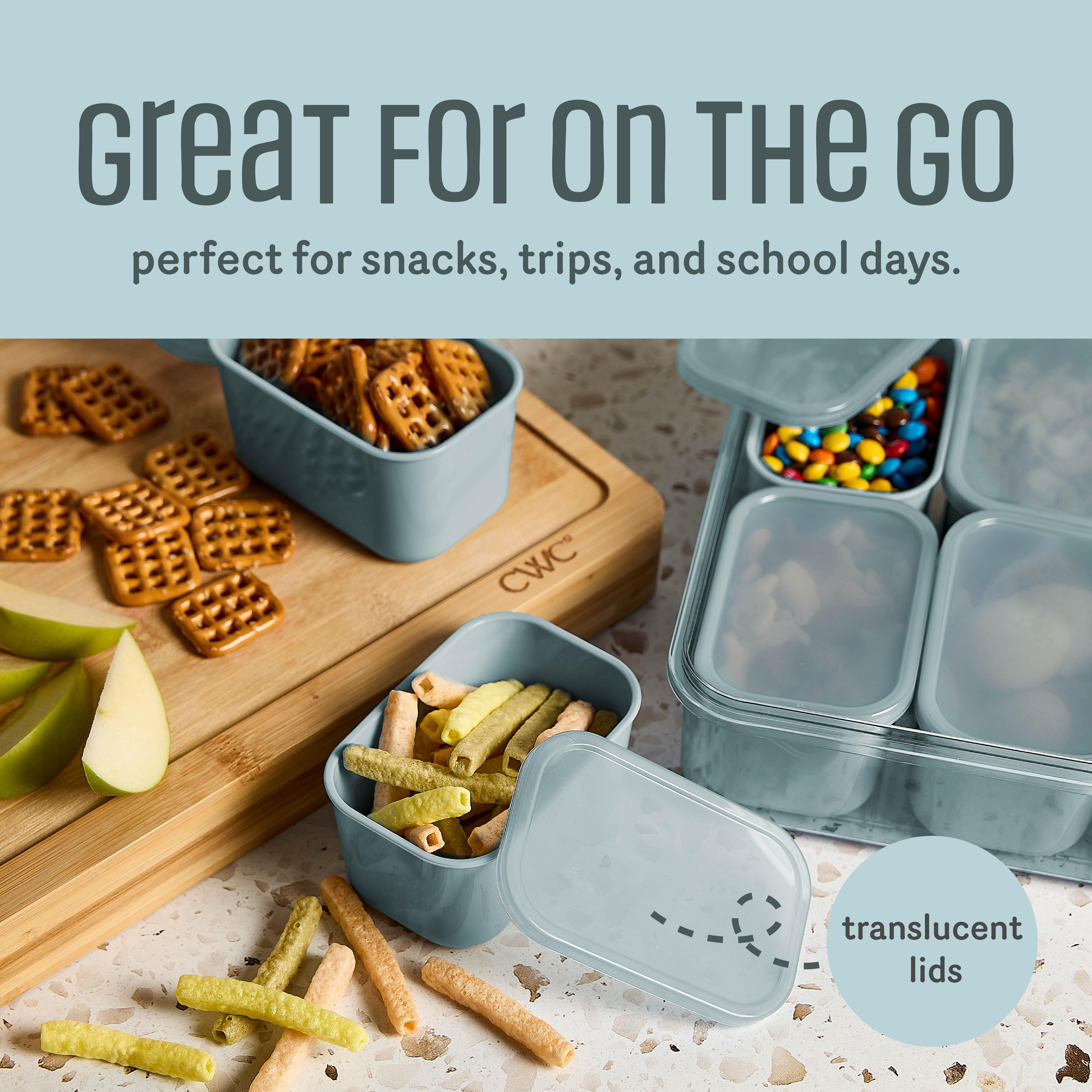 Cook With Color, Snackle Box, 8-Compartment Divided Serving Tray