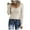 Beige, variant on Brilliant Women Fall Womens Casual Solid Color Buttons Long Sleeve V-Neck Loose Shirt Blouse Top Slim Fit Undershirts