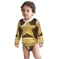 thumbnail image 2 of Xecao Golden Glitter And Light Print Baby unisex-baby Cotton Long-sleeve Bodysuits-2 Years, 2 of 6