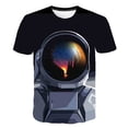 thumbnail image 1 of Camisetas de verano para niños, camisetas de astronauta para niños y niñas, camisetas casuales de manga corta para niños de 1 a 14 años, camisetas de astronauta, disfraces 12T Gao Jinjia LED, 1 of 2