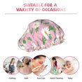 thumbnail image 6 of KLL Daisies Flowers Pattern Shower Cap & Bath Cap for Women,Reversible Oversized Waterproof Shower Caps for all Hair Lengths,Elastic Reusable Bathing Hair Cap, 6 of 6