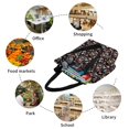 thumbnail image 6 of Fuzoiu Daisies Flowers Print Large Capacity Shoulder Bag for Women,Large Capacity Office Purse,Laptop Tote Bag,Casual Everyday Tote for Work Beach Travel and Shopping Grocery, 6 of 6