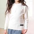 thumbnail image 4 of NAISIBABY Boys Girls Sweater, Long Sleeve Crew Neck Solid Color Pullover Basic Flock Tops White 12-14T, 4 of 6