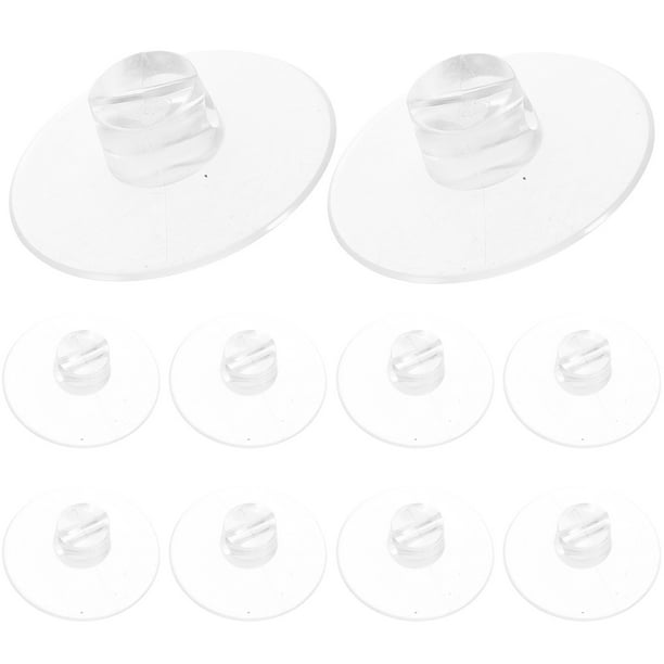 12 clips de ventosa transparentes de silicona multiusos para cables. Sujetacables con ventosa.