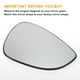 thumbnail image 3 of Espejo retrovisor convexo del lado del pasajero derecho, reemplazo de vidrio calefaccionado, adecuado para Ford Fiesta 2008-2017, 3 of 6