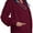 Burgundy, variant on Adar Universal Round Neck Warm-Up Jacket (Available in 39 Colors)