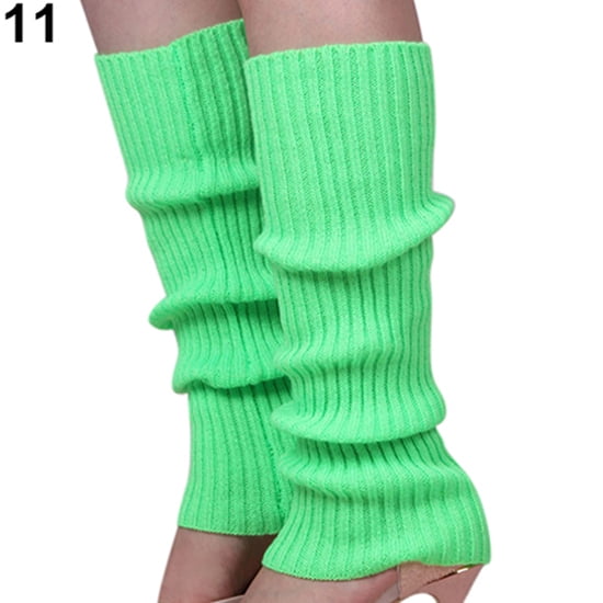 Besufy Women Leg Warmers Solid Candy Knit Winter Leg Warmers Loose