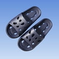 thumbnail image 4 of ZACPNCV Men's Large Hole EVA Shower Slippers Quick Dry Non Slip Anti Odor Bathroom Sandals Comfort Summer, 4 of 7