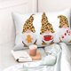 thumbnail image 4 of Balery Christmas Gnomes In Leopard Funda de Cojín Estampada, Regalos para Mujeres, Regalos de Amor para Ella, Regalos para Novia o Esposa, Funda de Almohada-14"x20", 4 of 6