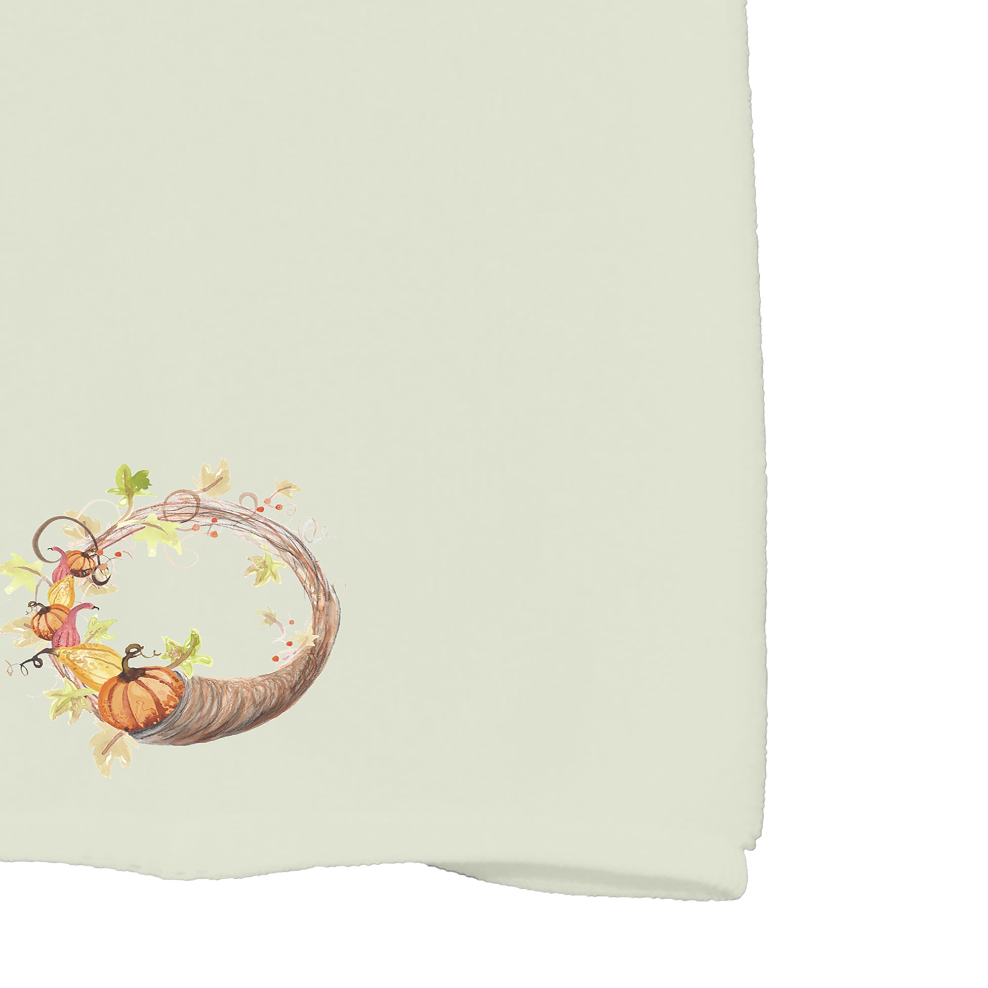 Simply Daisy Cornicopia Wreath 16 x 25 Inch Light green Fall Print Kitchen Towel