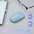 thumbnail image 3 of Ratón Bluetooth Inalámbrico AZTZATZ Recargable 500mAh Azul, 3 of 9