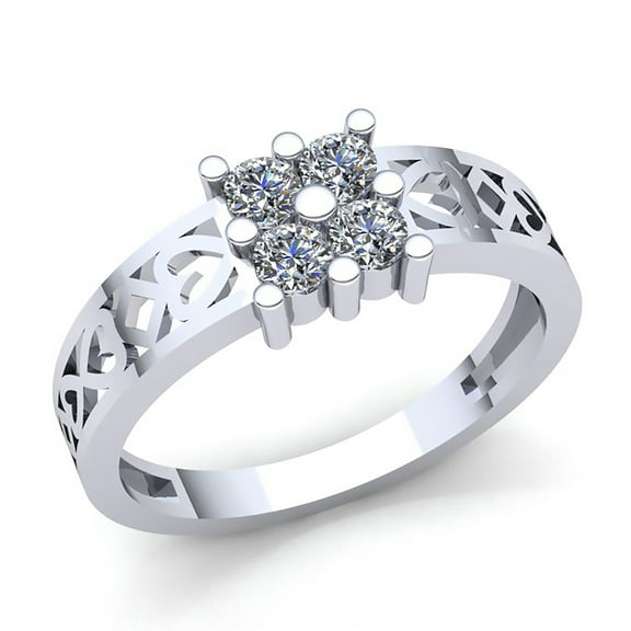 Genuine 1ctw Round Cut Diamond Mens Modern Anniversary Engagement Ring Solid 10K Rose, White or Yellow Gold GH I1-I2