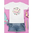 thumbnail image 3 of Buon Ferragosto Fruits Wreath T-Shirt Juniors -Image by Shutterstock,  Small, 3 of 4