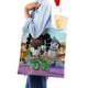 thumbnail image 4 of Dee & Friends in Oz Bolso de tela con estampado de lienzo para mujer, bolsa de compras reutilizable y estética, con cremallera interior, regalo para mujer, 35 × 40 cm., 4 of 6