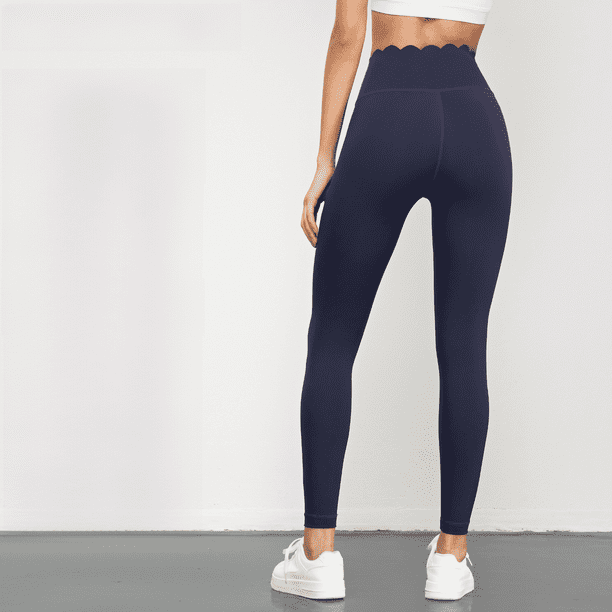 Pantalones deportivos de cintura elegante para mujer, mallas triangulares antichic de cintura alta para contraer el vientre, pantalones de cadera color melocotón