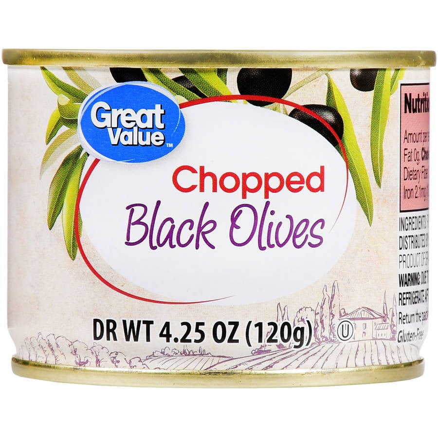 Great Value Chopped Black Olives, 4.25 oz