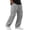 Dark Gray -BY29, variant on Dwellite Cargo Pants for Men Summer Vacation Lightweight Drawstring Pants Elastic Waist Beach Yoga Trousers with Pockets Khaki 2XL
