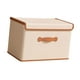 thumbnail image 4 of Contenedor de almacenamiento de ropa, caja de almacenamiento con asa, contenedor plegable grueso, organizador de armario para armario, ropa interior, M, 4 of 9