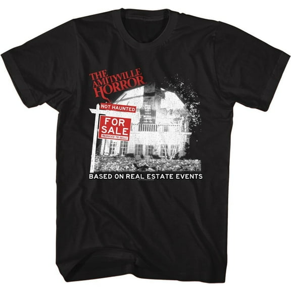 Amityville Horror For Sale Black Adult T-Shirt