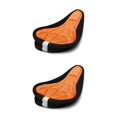 thumbnail image 2 of Speravity Piñón fijo bicicleta engrosada Big Bum funda de cojín de asiento algodón amortiguador almohadilla de sillín accesorios de bicicleta Type2 NO2 Speravity CBP181532, 2 of 6