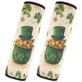thumbnail image 2 of Qxltty St Patricks Pattern with Pots Of Gold Car Seat Strap Pads are Soft and Snug Fitting for All Cars Backpacks Pushchair, 2 of 8