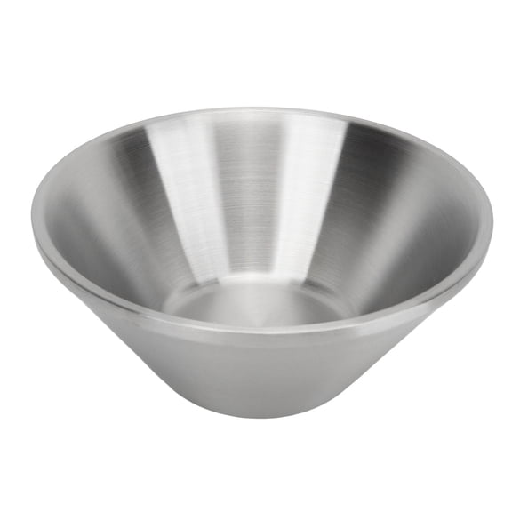 Yajisi 18 cm Double‑Layer Stainless Steel Salad & Rice Bowl – Durable 304 Steel, Heat‑Resistant, Multi‑Use Kitchen Tableware