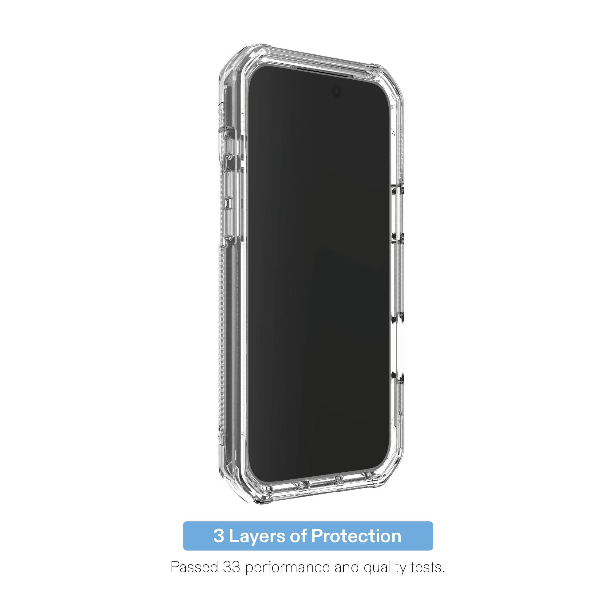 onn Rugged Phone Case for Samsung Galaxy S26 FE / S25 FE, Magnetic Compatible - Clear