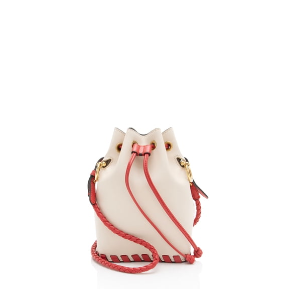 Pre-Owned Fendi Leather Whipstitch Mon Tresor Mini Bucket Bag