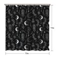 thumbnail image 5 of Moon and Dreamcatcher Gothic Pattern Modern Waterproof Shower Curtain Set with 12 Hooks, Washable Decorative Bathroom Shower Curtain, 5 of 6