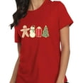 thumbnail image 4 of Christmas Shirts for Women Christmas Tree T-Shirt Letter Graphic Tees Tops, 4 of 6