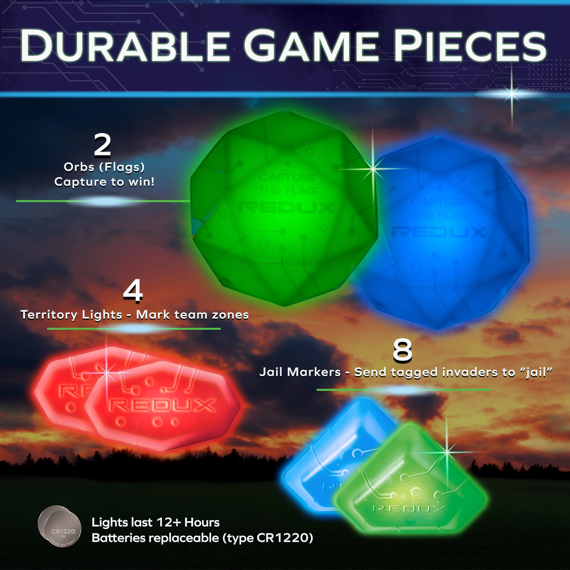 Glow in the Dark Capture the Flag | Ages 8+, 4-16+ Players