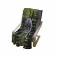 thumbnail image 4 of Loon Soft Flannel Fleece Throw Blanket, Waterbird Swimming in a Lake in Spring Outdoor Scene, Cozy Plush for Indoor and Outdoor Use, 60" x 80", Green Dark Grey, by Ambesonne, 4 of 6