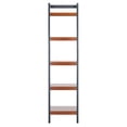 thumbnail image 4 of SAFAVIEH Yassi 5 Tier Leaning Etagere, Honey Brown/Charcoal (18.1 in. W x 11 in. D x 72.4 in. H), 4 of 12