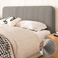 thumbnail image 1 of Funda de cabecero de terciopelo, funda de tejido de punto, elástica para todas las estaciones, apta para 1 cabecero de cama, fácil instalación y resistente a las arrugas, ideal para renovar, 1 of 8