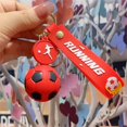 thumbnail image 2 of LACKUST European Cup Football Keychain,Clearance Keychains Rings for Keys for Men Women for Car,Pendant Football Jewelry,Red, 2 of 8