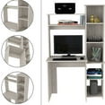 thumbnail image 3 of Five - Cubbies Desk in Light Gray Finish / Enhances Your Study Area, 3 of 6