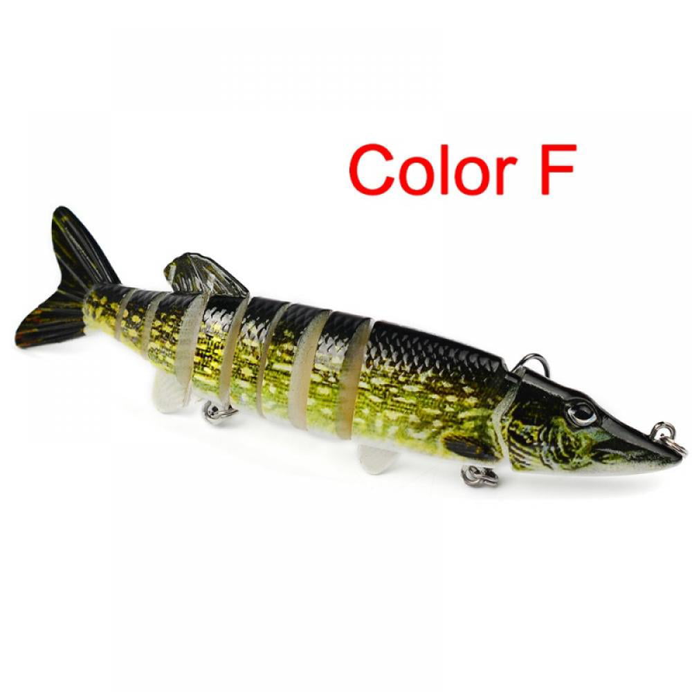 KDS Custom Slow Sinking Jointed 5" Multi Section Swimbait Pearl White