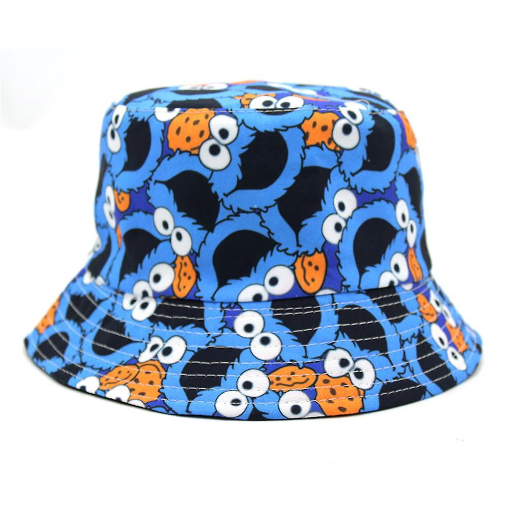 Adults Sesame Street Bucket Hat Beach Fisherman Hat Foldable UV